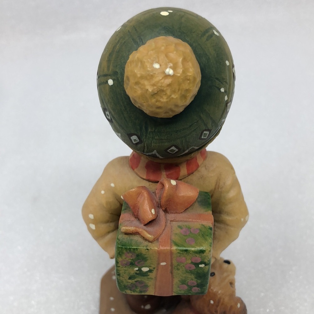ANRI Tis The Season Hand Carved Figurine by Sarah Kay 6.5” 1993/2000 Italy - Picture 12 of 14